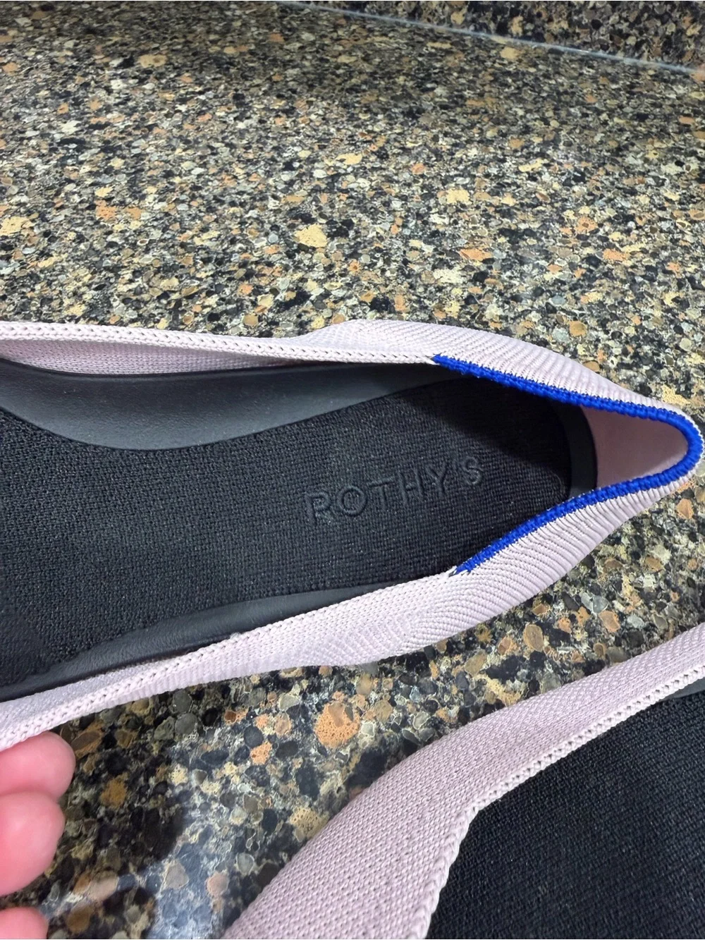 Women's Rothys  Pointed Knit Flats in Light Pink 10